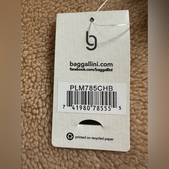 NWT Baggallini Palma Crossbody Shoulder Bag purse. Black cheetah emboss pattern - Picture 13 of 14